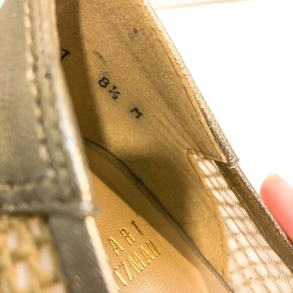 Stuart Weitzman Flats Mojave Loafer Athletic Gold - Picture 6 of 8